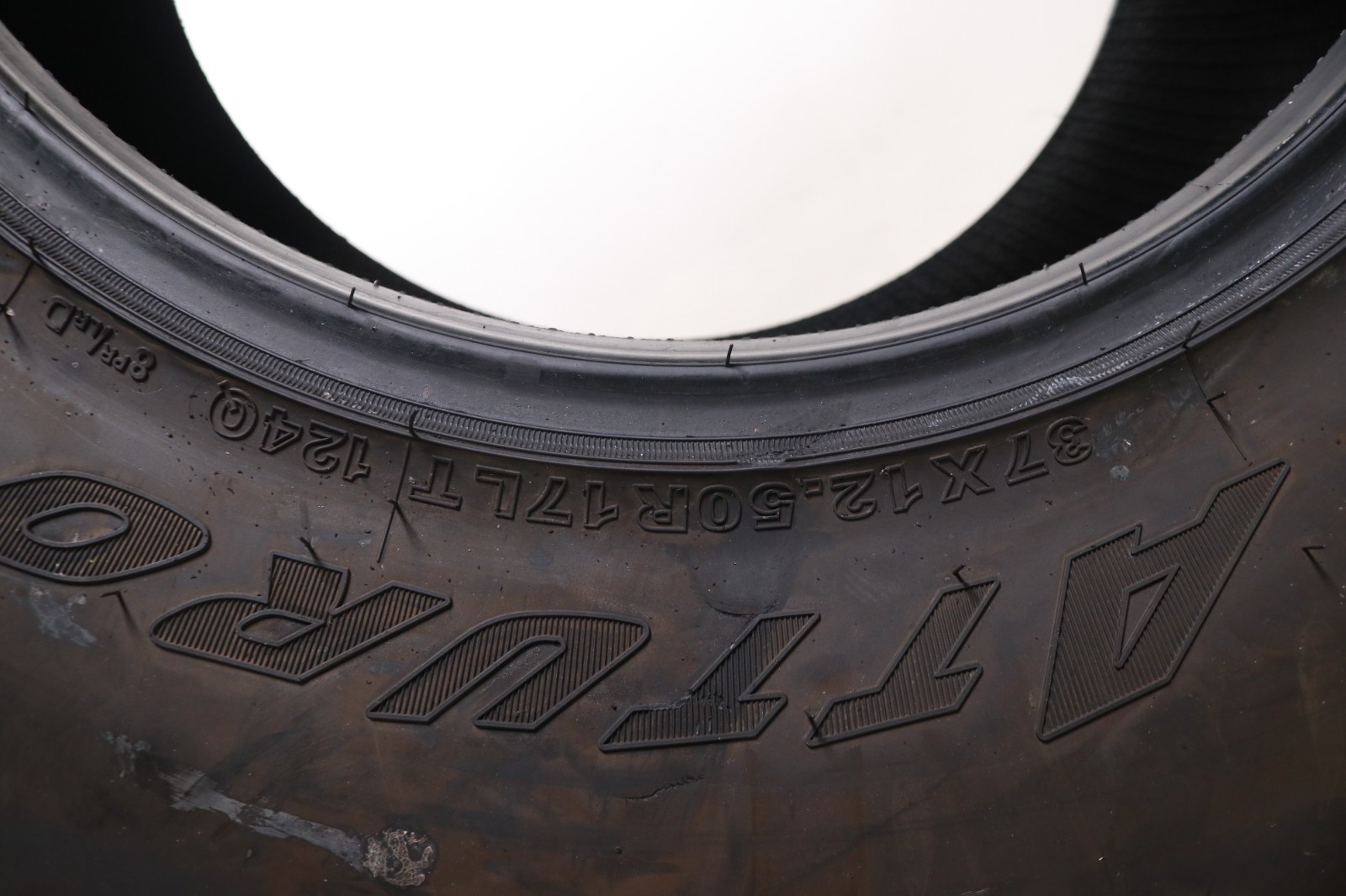 Set of 4 Take Off LT 37X12.50R17 Atturo Trail Blade MTS – 124Q 19/32 No Repairs