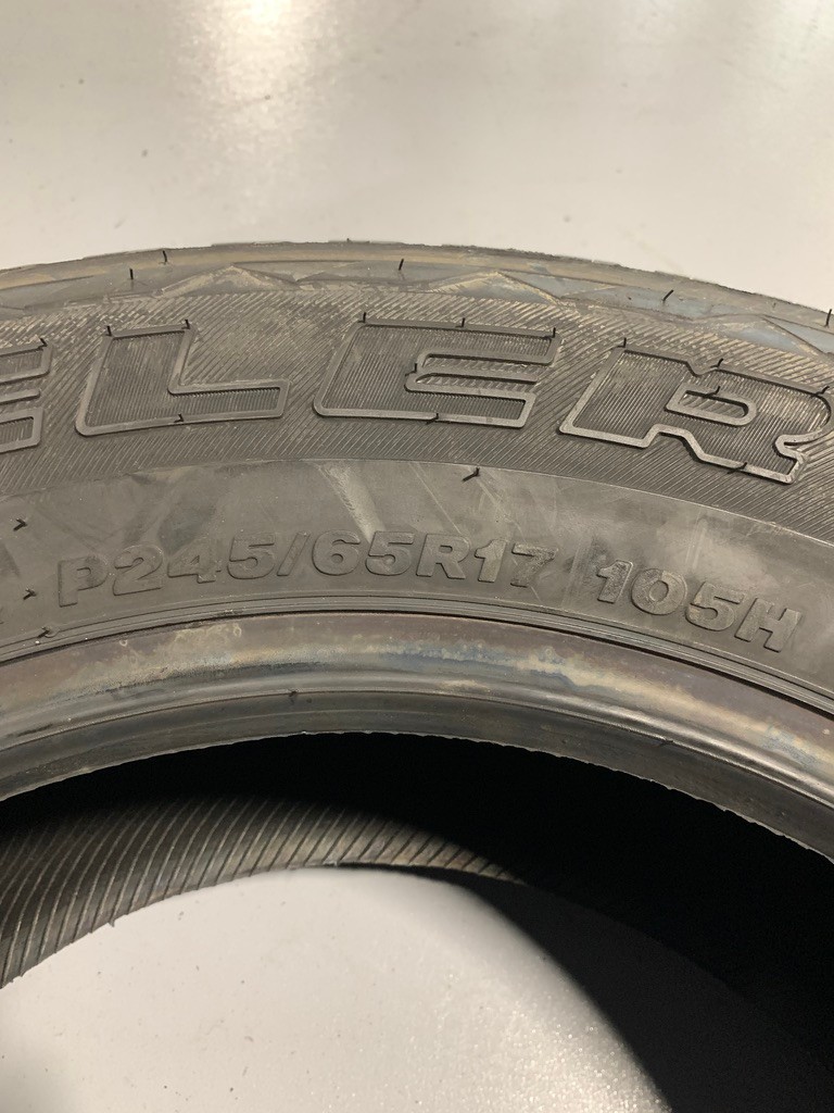1 New 245 65 17 Bridgestone Dueler H/L Alenza Plus All Season Tire