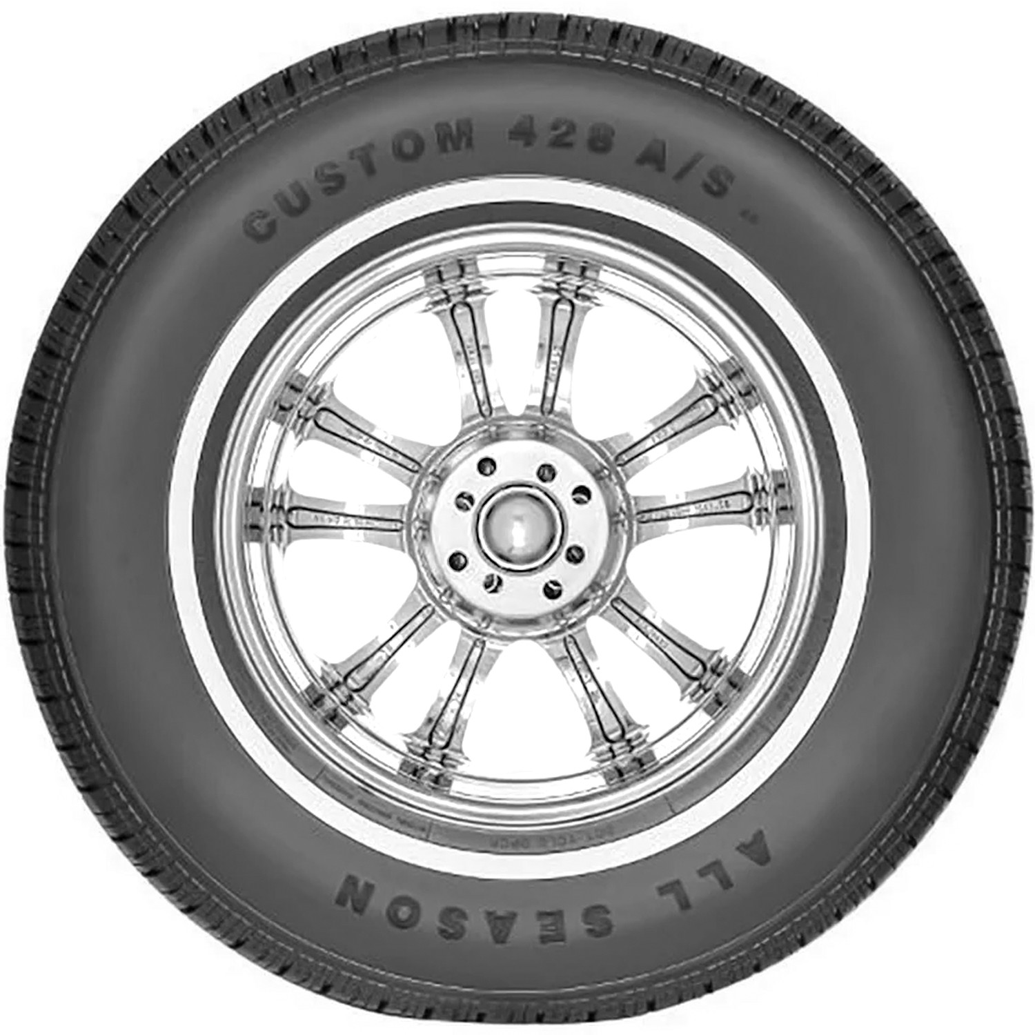 4 Multi-Mile Custom 428 A/S 195/75R14 92S All Season Tires UTQG 440AB