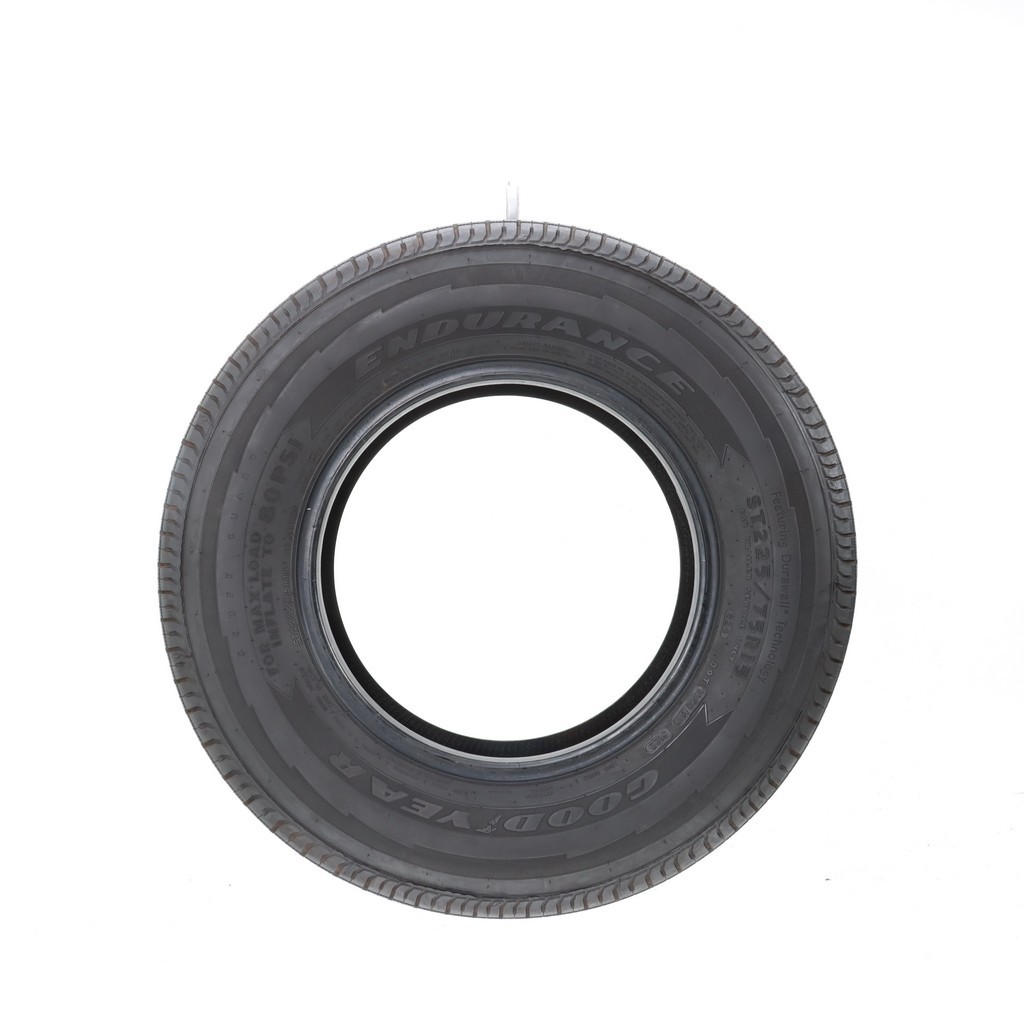 Set of (4) Used ST 225/75R15 Goodyear Endurance 117/112N – 6.5-7/32