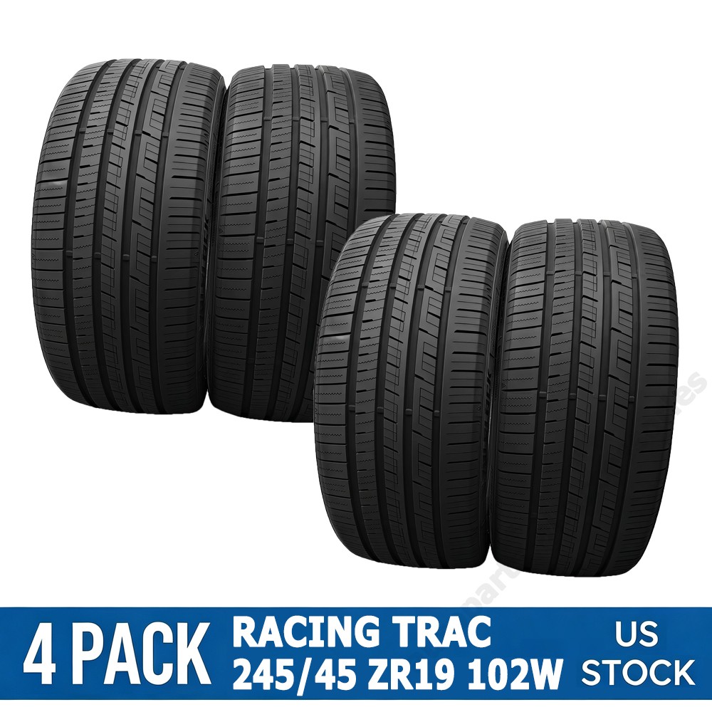 4 Tires 245/45 ZR19 245/45 R19 102W XL AS A/S All Season Performance