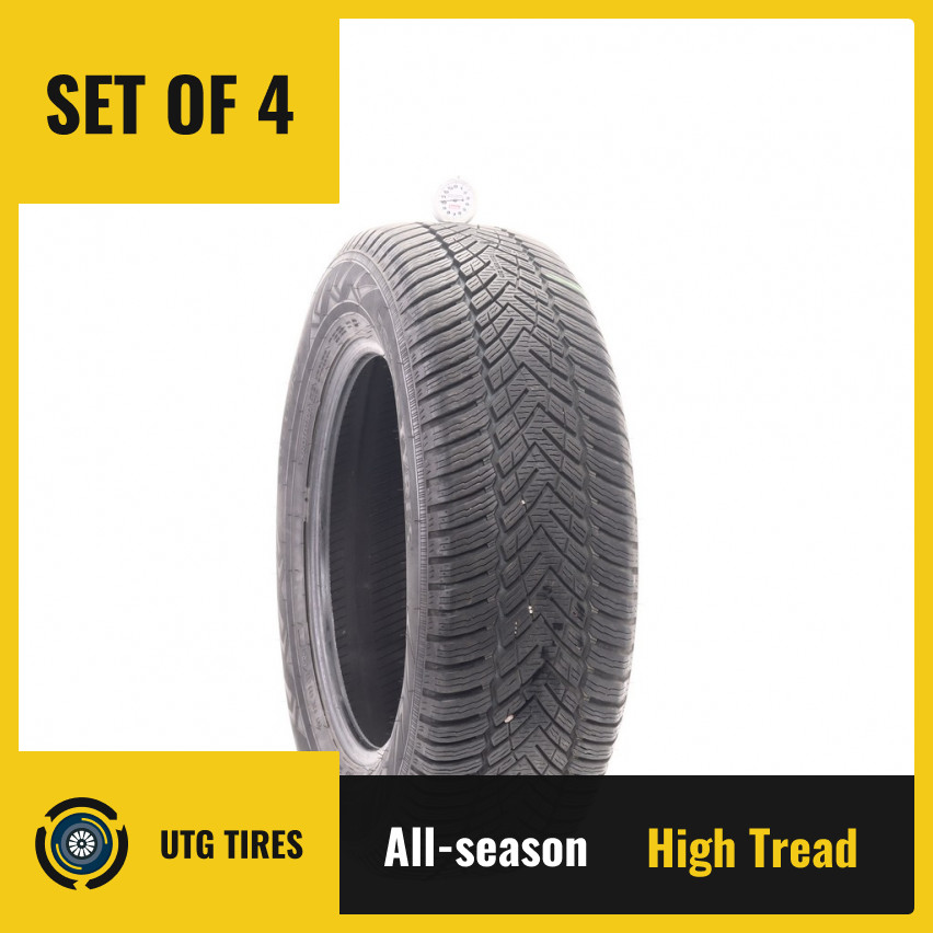 Set of (4) Used 225/65R17 Nokian Encompass AW02 106H – 10/32