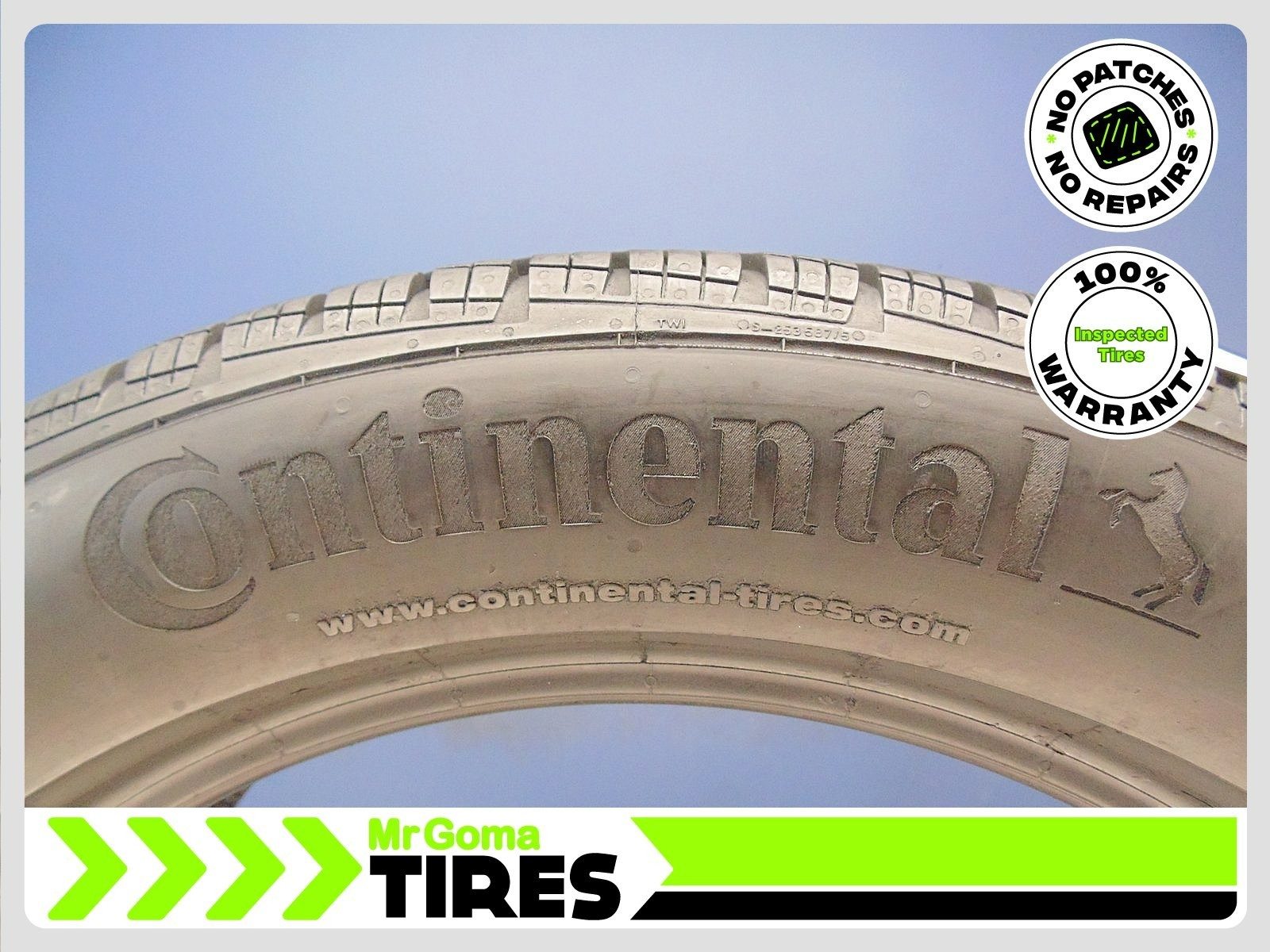 1 CONTINENTAL PROCONTACT TX AO 235/50R19 USED TIRE 7.3/32 TREAD 2355019