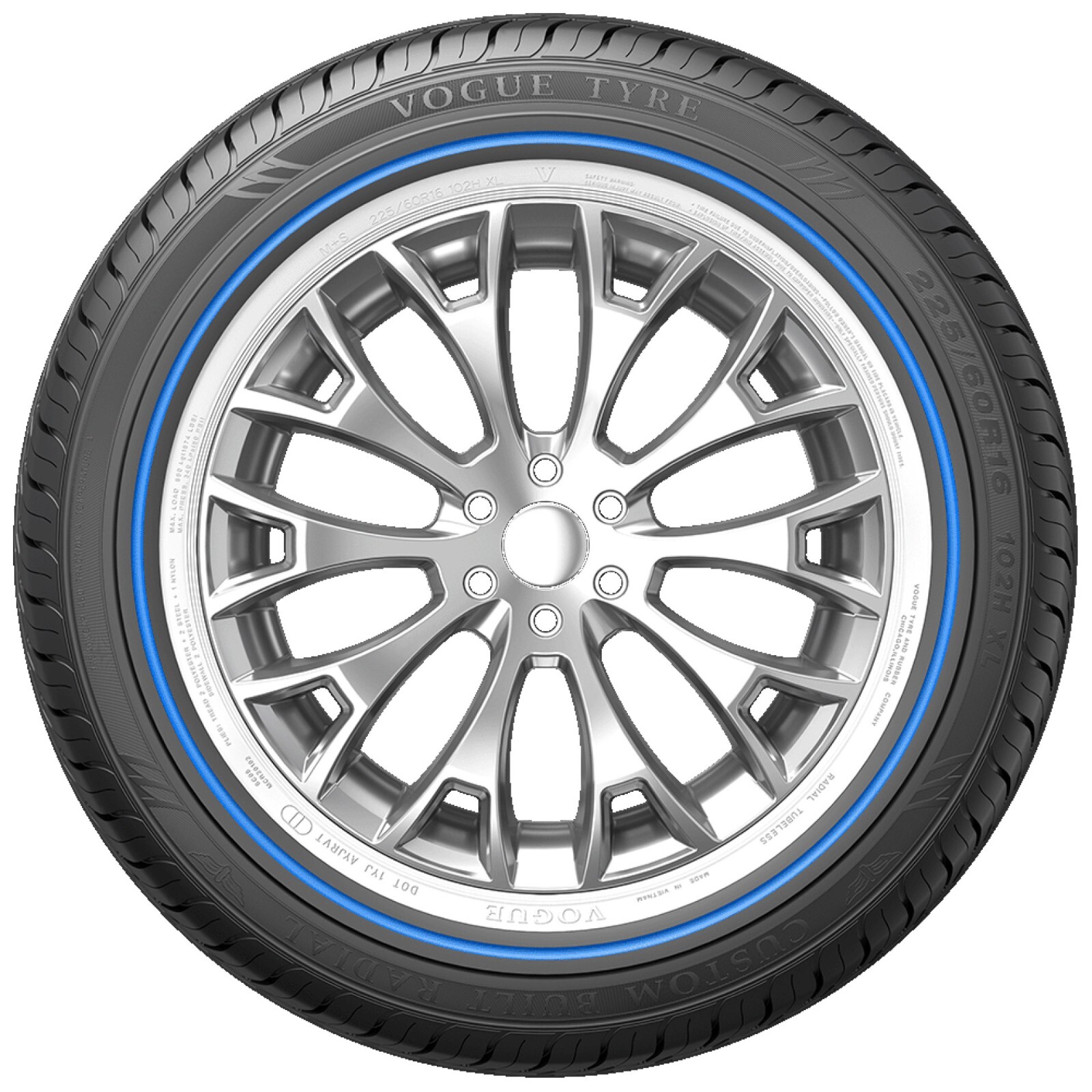 (4) 245/40R20 VOGUE TYRES BLUE STRIPE 245 40 20 TIRES