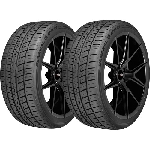 (QTY 2) 205/40ZR17 General G-MAX AS-07 84W XL Black Wall Tires
