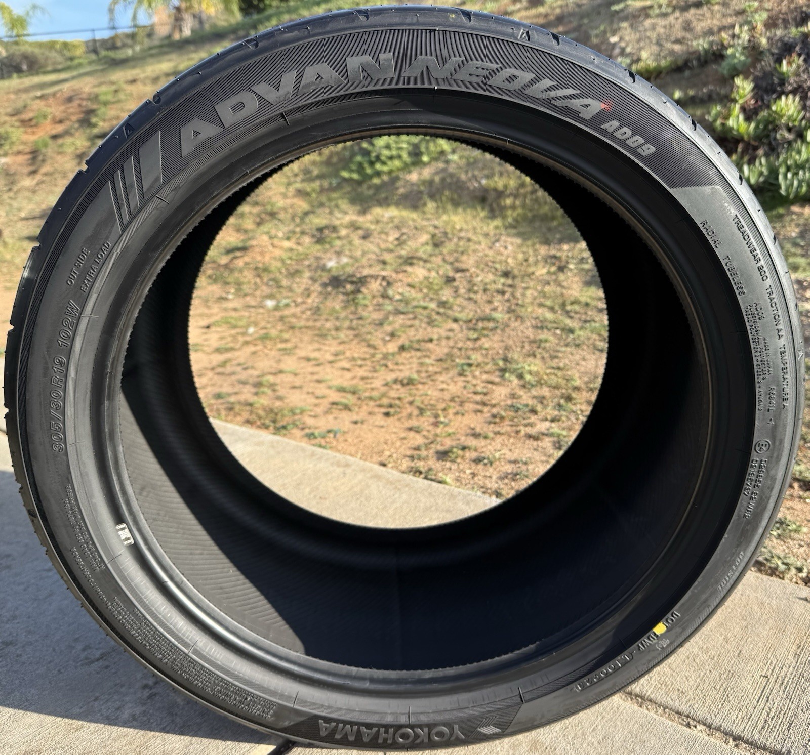 Set of TWO BRAND NEW 305/30R19 103W Yokohama ADVAN NEOVA AD09 Tires 3053019