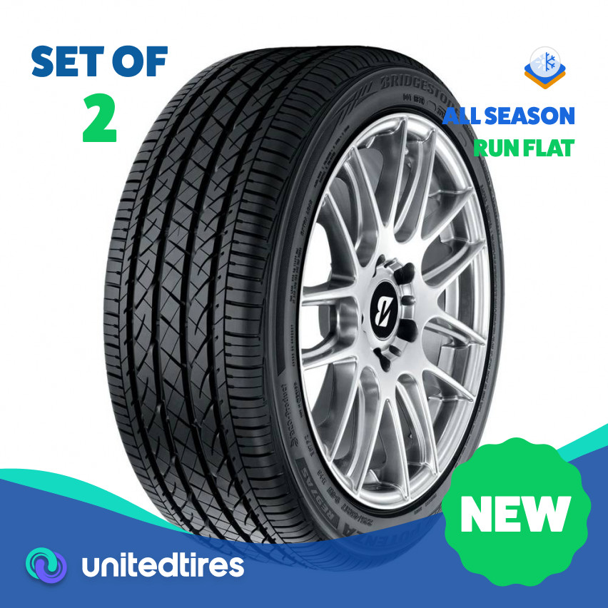 Set of (2) New P 225/50R18 Bridgestone Potenza RE97AS RFT 94V