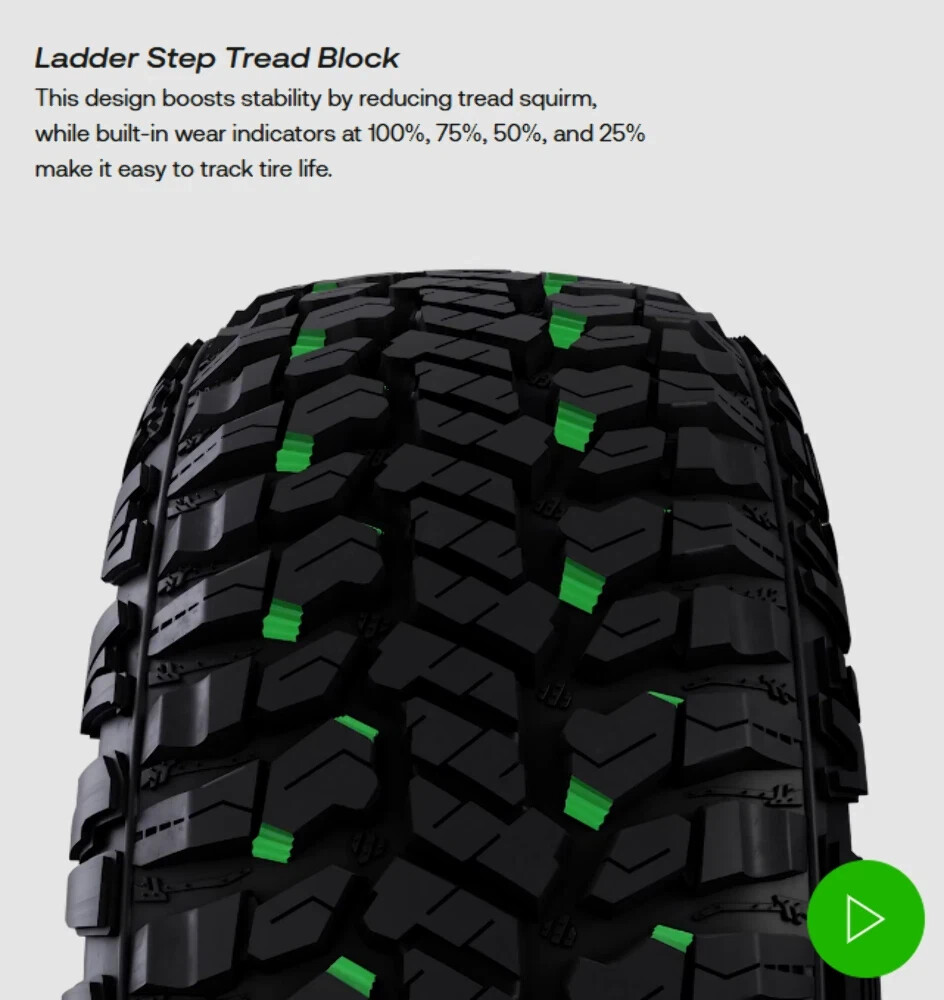 4 Brand New LT 305/55R20 Avix TrailTek RT Rugged Terrain Tires – 12 Ply F
