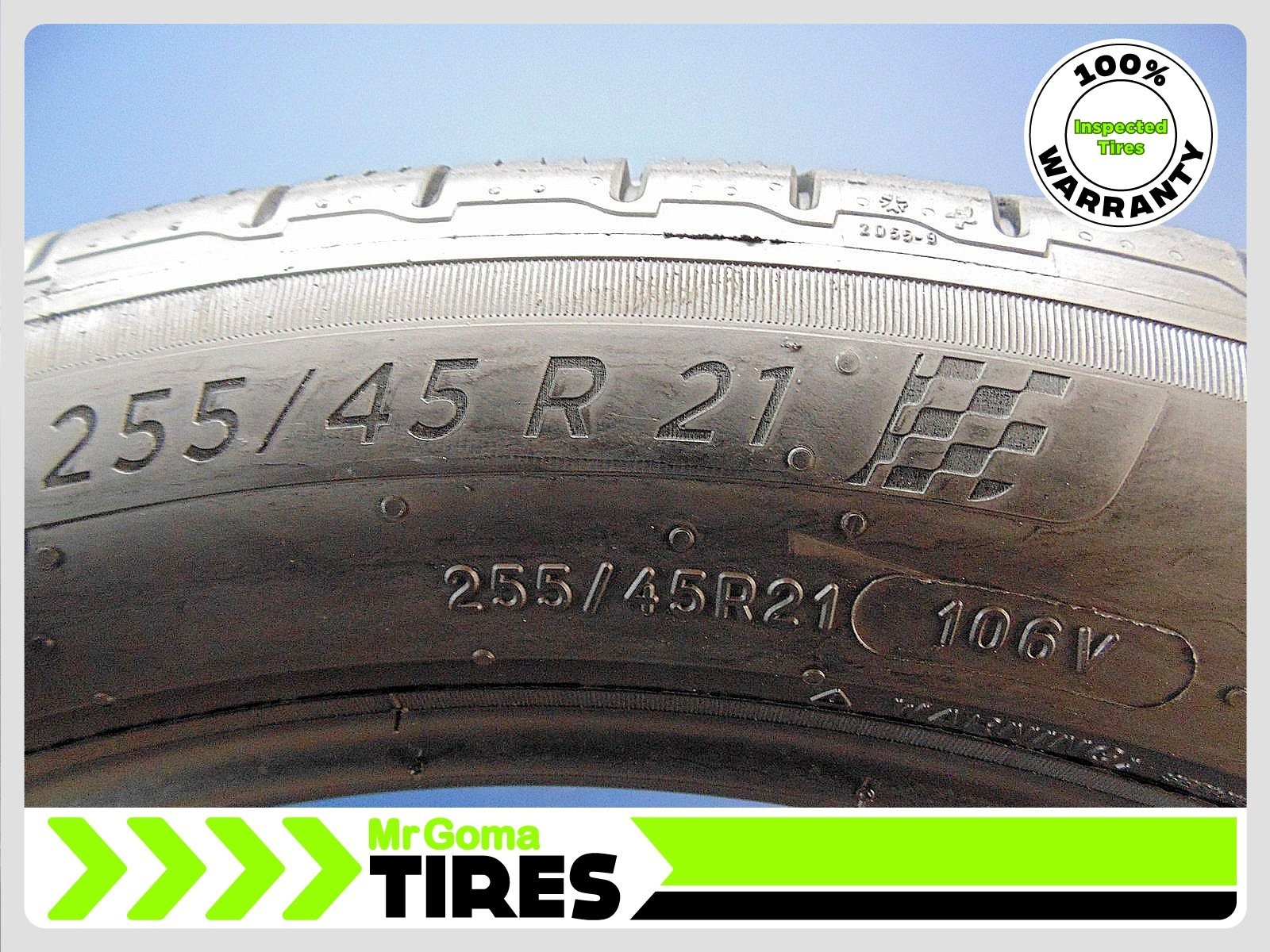 2 Michelin Pilot Sport All Season 4 NEO XL 255/45R21 106V Tread 7/32 22554521