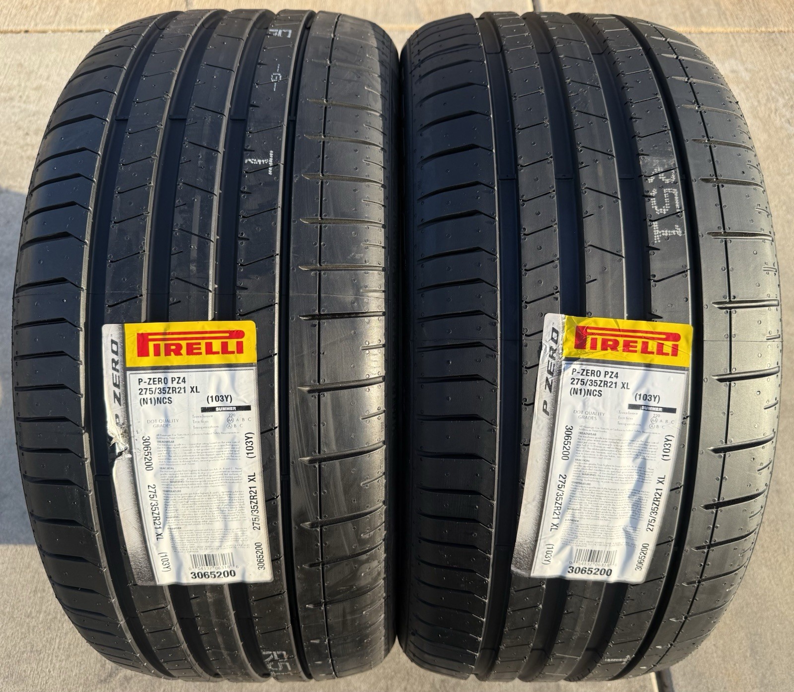 TWO BRAND NEW 275/35ZR21 (103Y) Pirelli P Zero PZ4 Sport N1 Porsche PNCS Tires