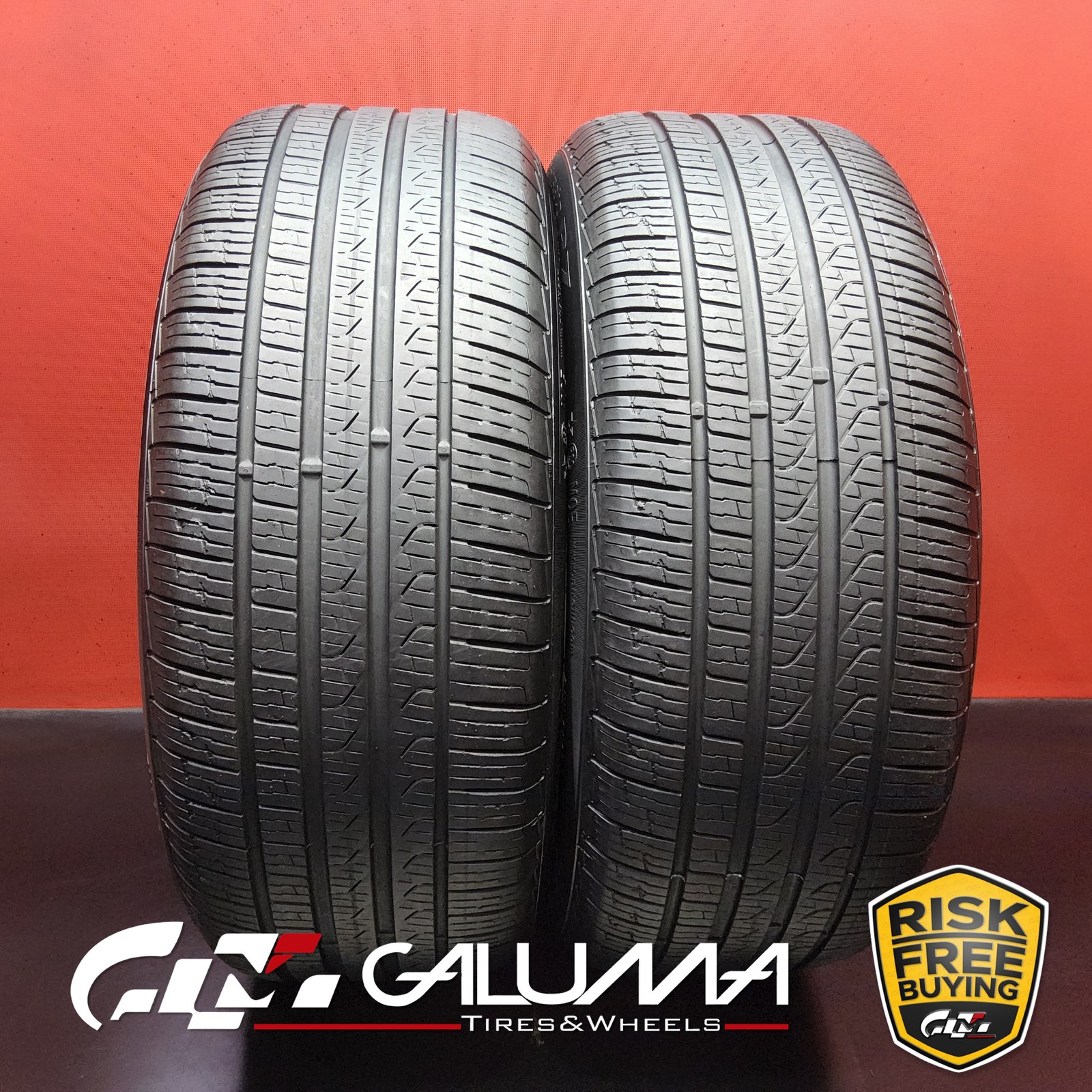 Set of 2 Tires Pirelli Cinturato P7 A/S RunFlat ★MOE 245/45R18 No Repairs #96218