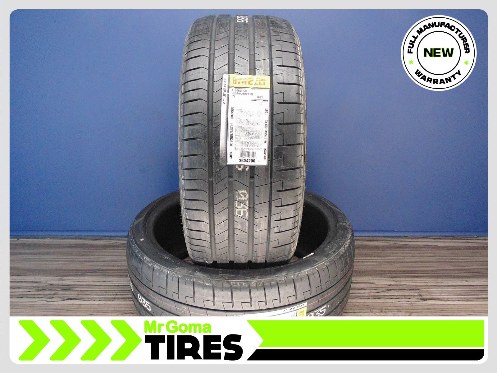 2 BRAND NEW 275/35R23 PIRELLI P ZERO PZ4 XL TIRES BMW PZERO 108Y HL 2753523