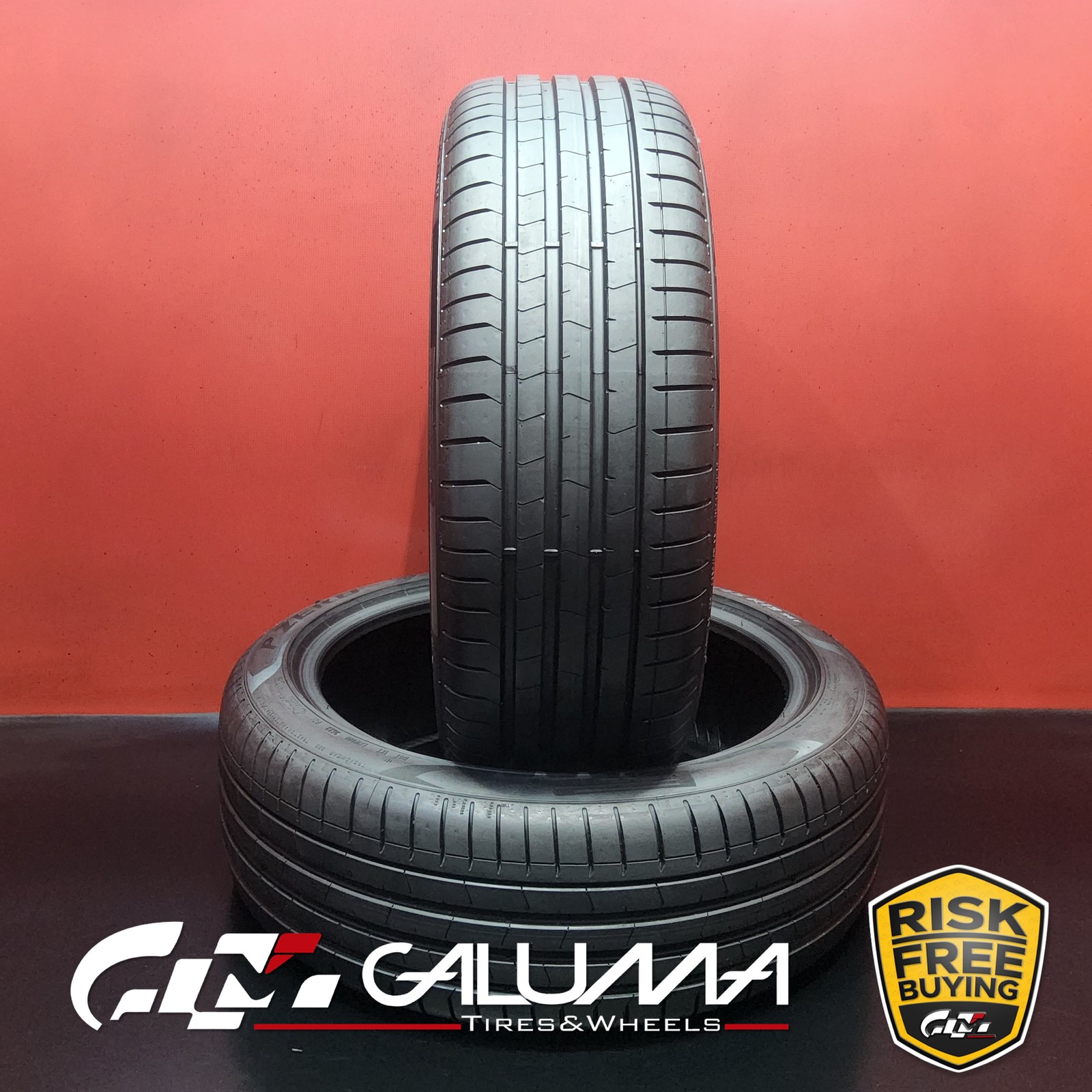Set of 2 Tires LikeNEW Pirelli P-Zero (PZ4) ★ XL 225/45R19 96Y No Repairs #96177