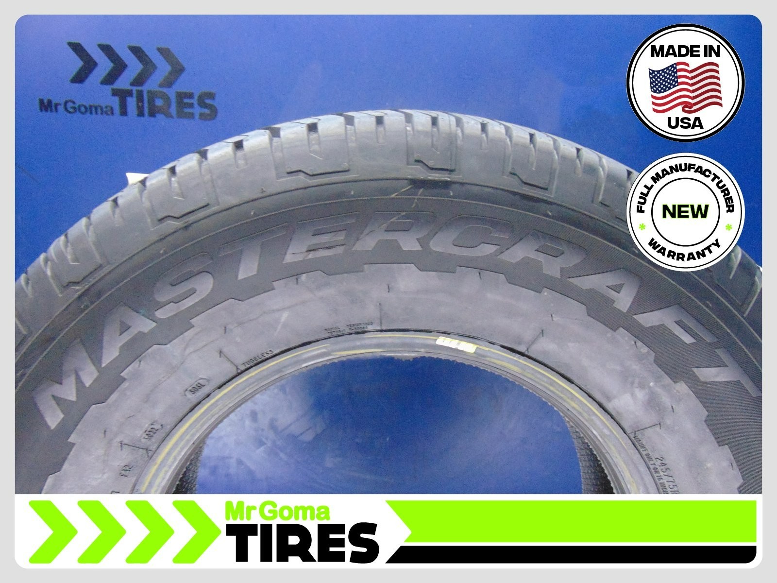 1 BRAND NEW 245/75R16 COOPER MASTERCRAFT STRATUS AP TIRE 2457516 MADE IN USA