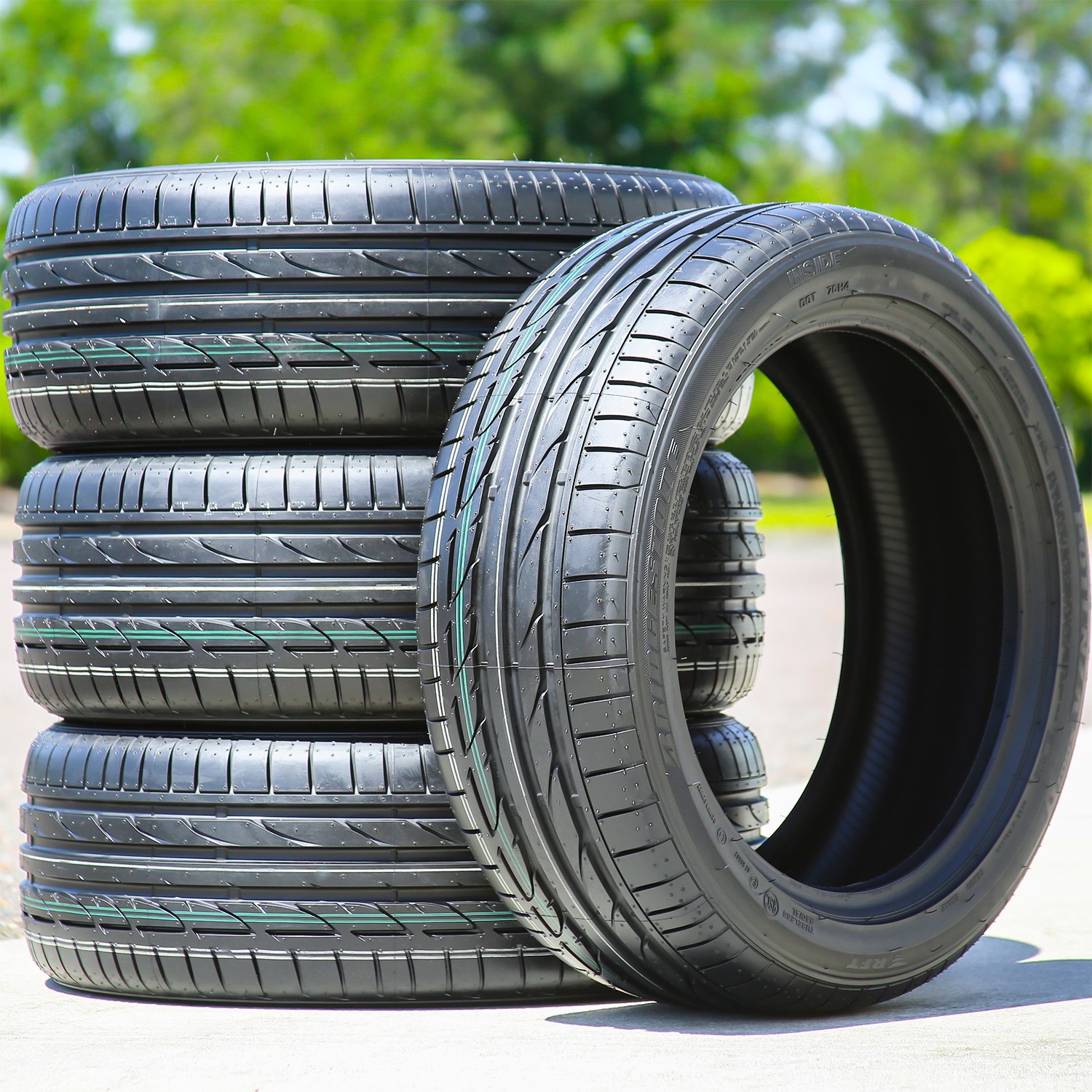 2 Tires Bridgestone Potenza S001 RFT 275/40R19 101Y (BMW) Performance Run Flat