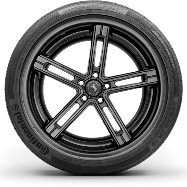 (QTY 2) 235/40ZR20 Continental Sport Contact 5P 96Y XL Black Wall Tires