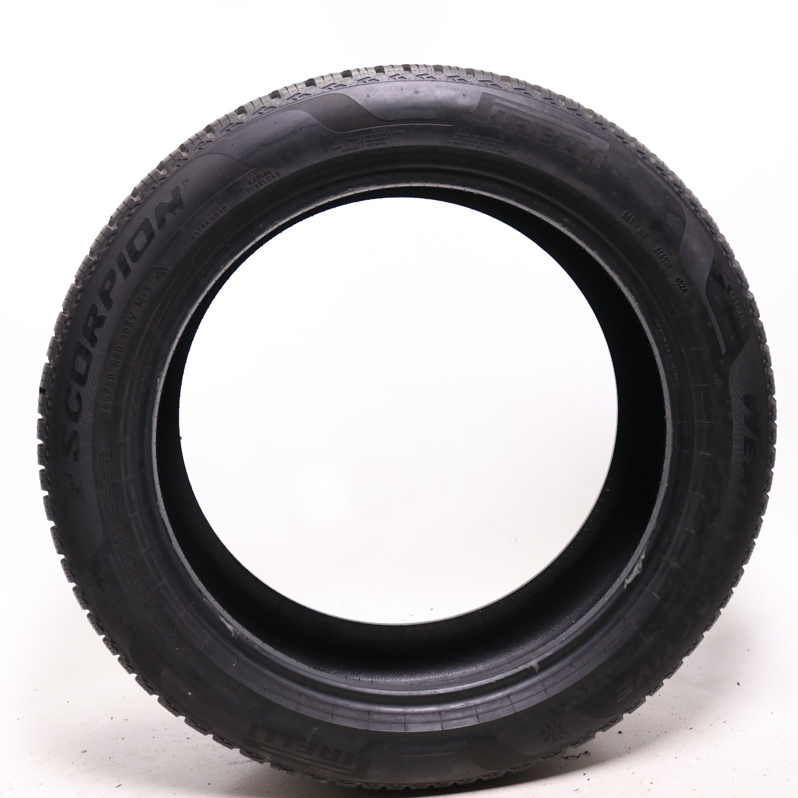 Set of 2 Used 245/50R20 Pirelli Scorpion WeatherActive – 105V – 9.5-10.5/32