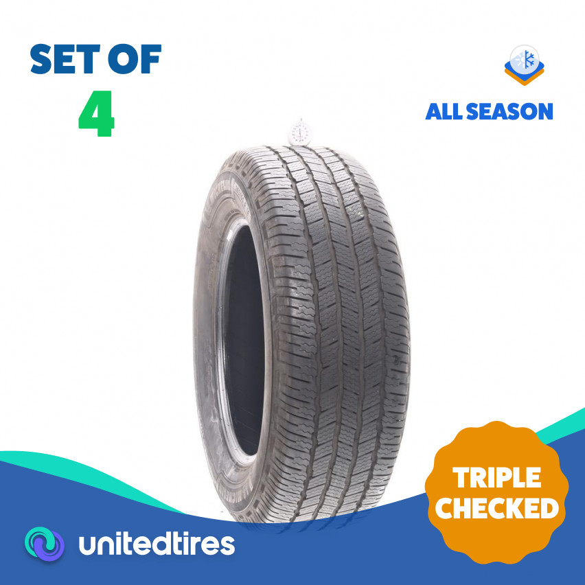 Set of (4) Used 265/60R18 Michelin Defender LTX M/S 2 114H – 6.5-8/32
