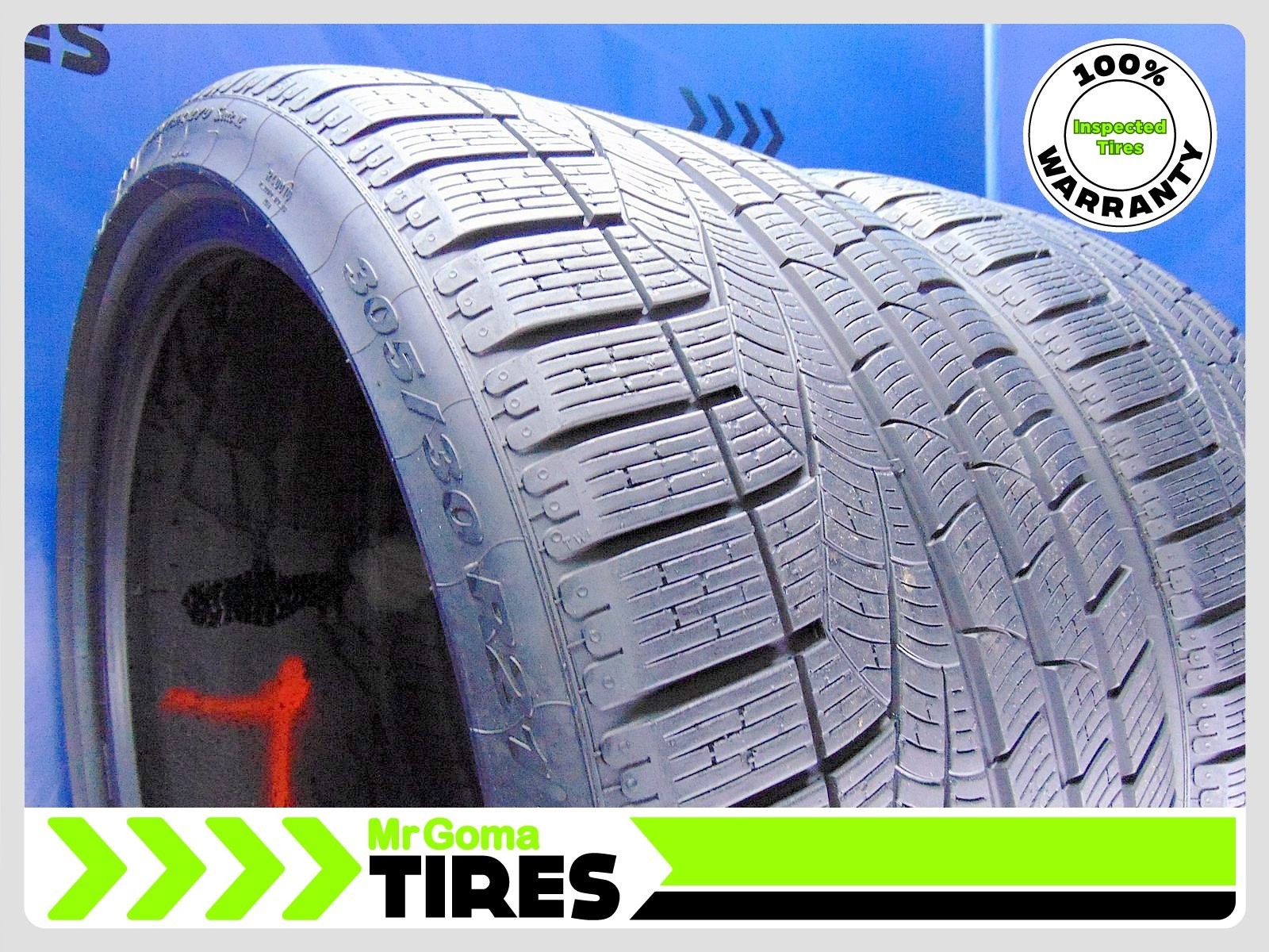 2 Used Pirelli Sottozero Winter 270 Serie II XL Tires 305/30R21 – 7.6/32 3053021