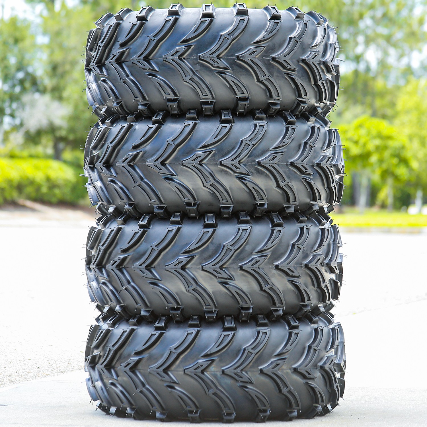 2 Roundrule SL288 25×10.00-12 25×10-12 50J 8 Ply A/T All Terrain ATV UTV Tires