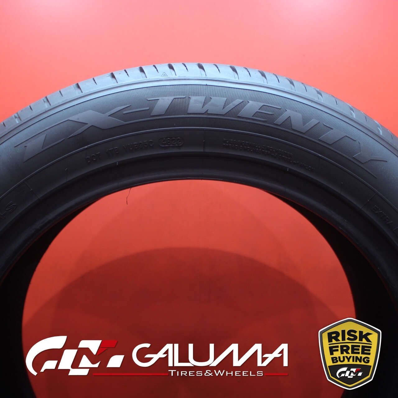 1 (One) Tire LikeNEW Lexani LX Twenty 235/55R19 235/55/19 ZR19 No Patch #81957