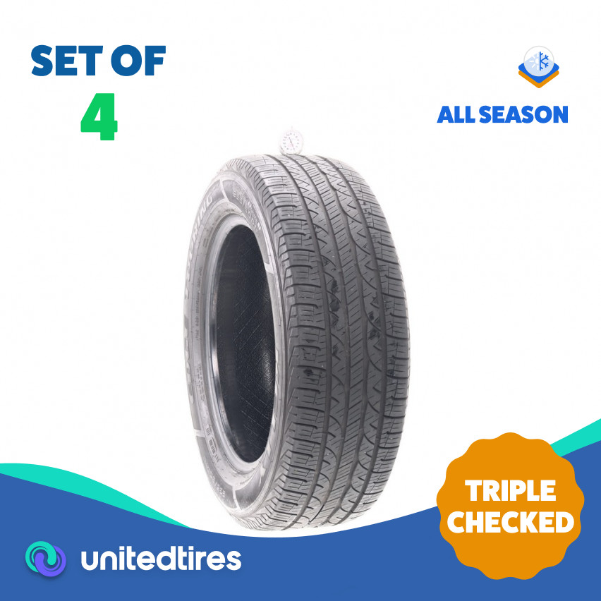 Set of (4) Used 235/60R18 Kelly Edge Touring A/S 103V – 6-8/32 (165YE)