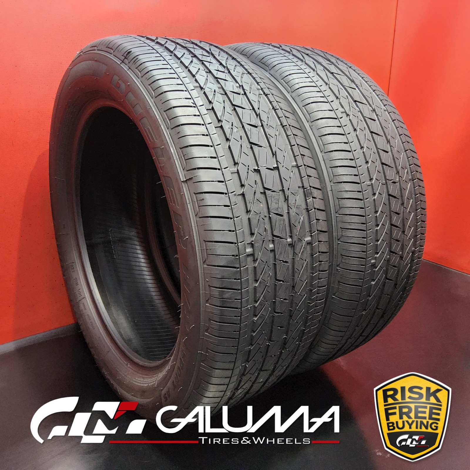 Set of 2 Tires Bridgestone Dueler H/P Sport AS RFT Run Flat XL 245/50R19 #90659