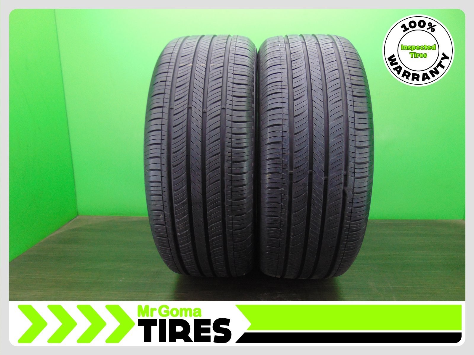 2 USED TREAD 235/50R19 HANKOOK KINERGY GT Control Technology Tires 8.5/32 Avg.