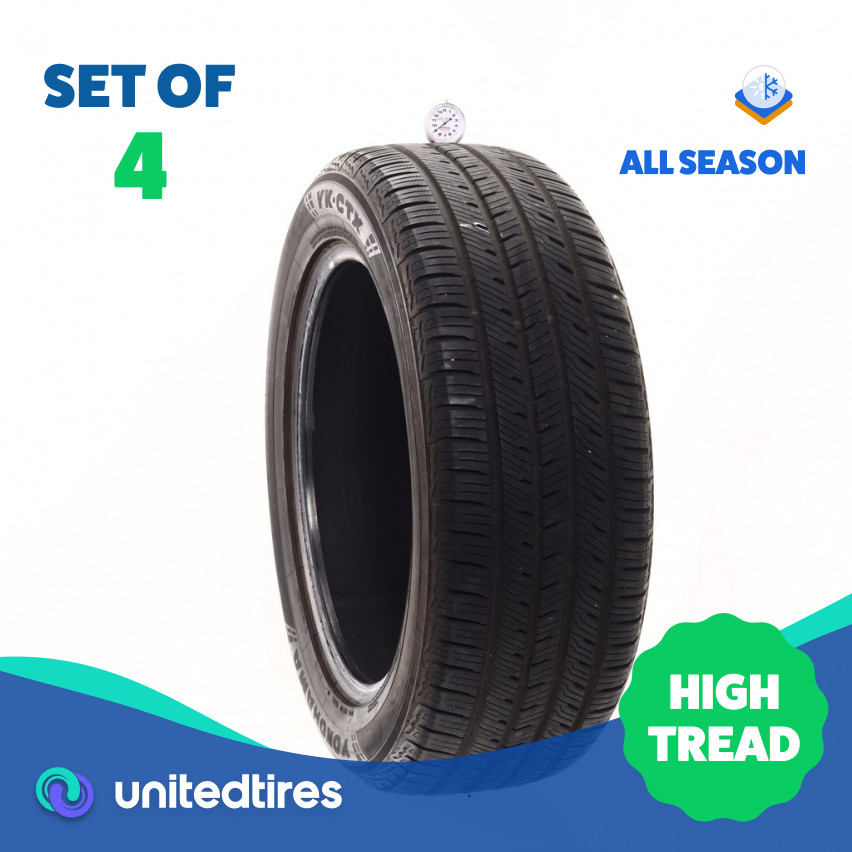 Set of (4) Used 255/55R20 Yokohama YK-CTX 110H – 9-10/32