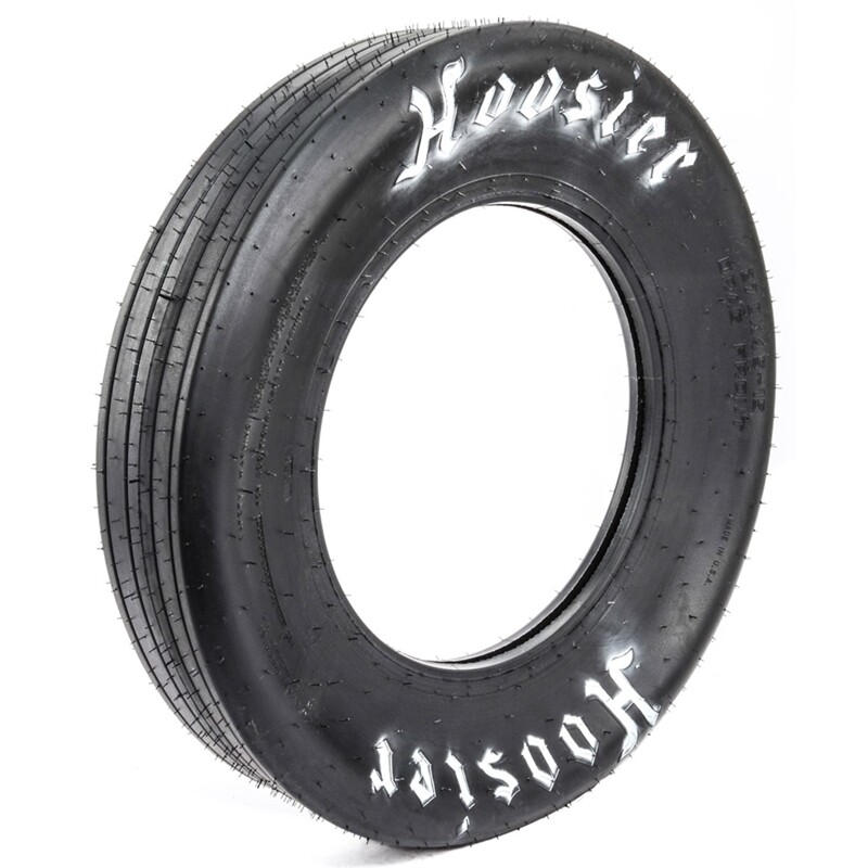 Hoosier 18109 Drag Front Runner, 27.5×4.5-17, Bias Ply, White Letter, Each