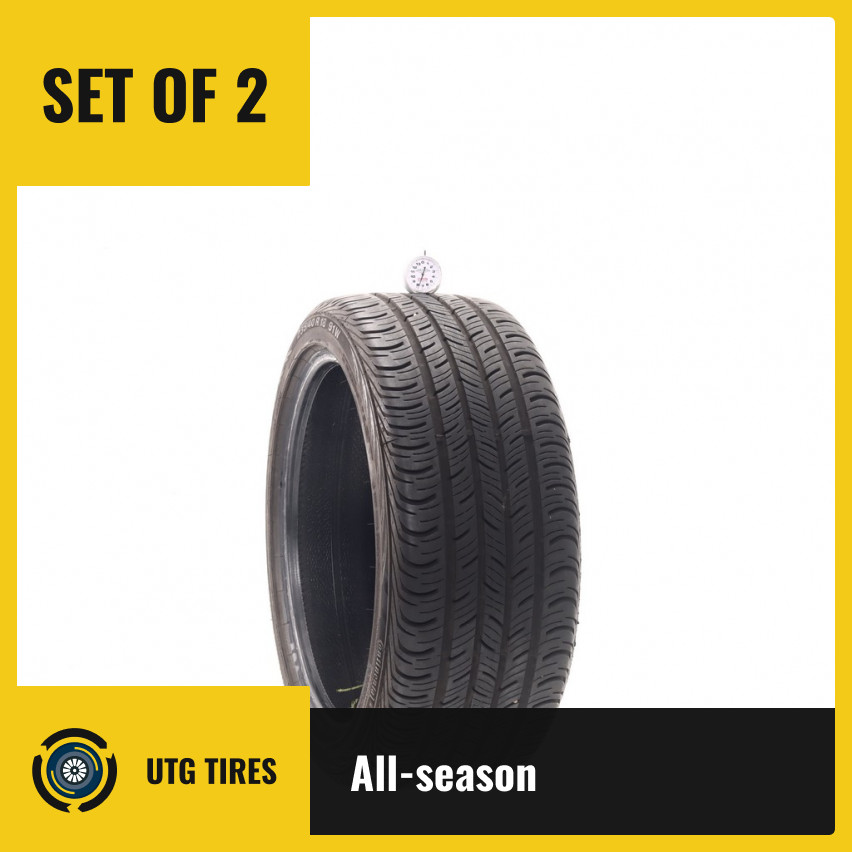 Set of (2) Used 235/40R18 Continental ContiProContact 91W – 7.5/32