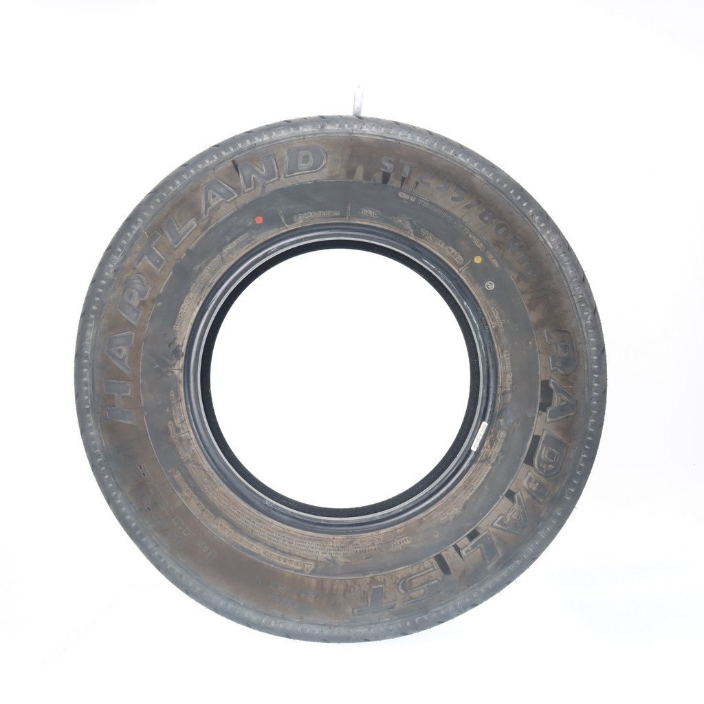 Set of (4) Used ST 235/80R16 Hartland Radial ST 124/120N – 6-7.5/32