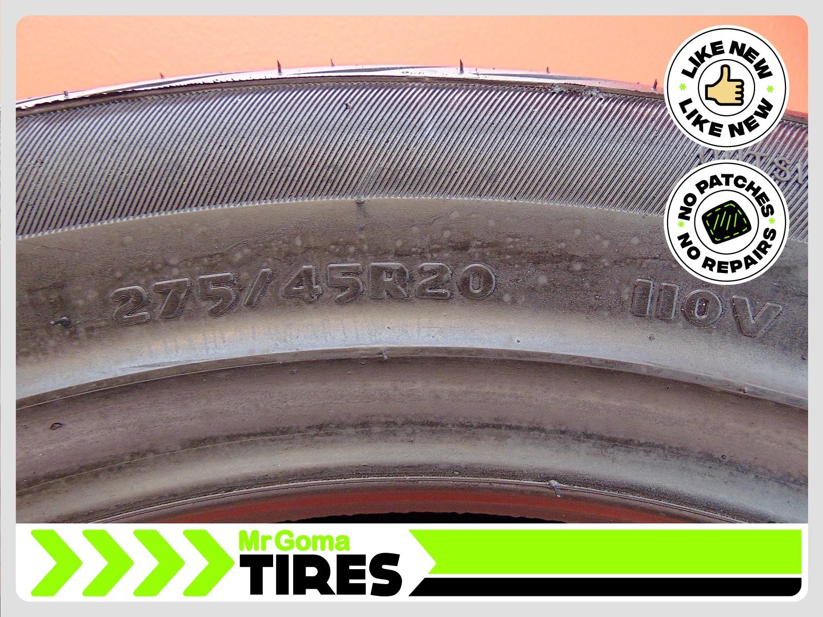 1 ZENNA ARGUS UHP ALL SEASON ECOSAFE XL 275/45R20 USED TIRE 9.6/32 TREAD 110V