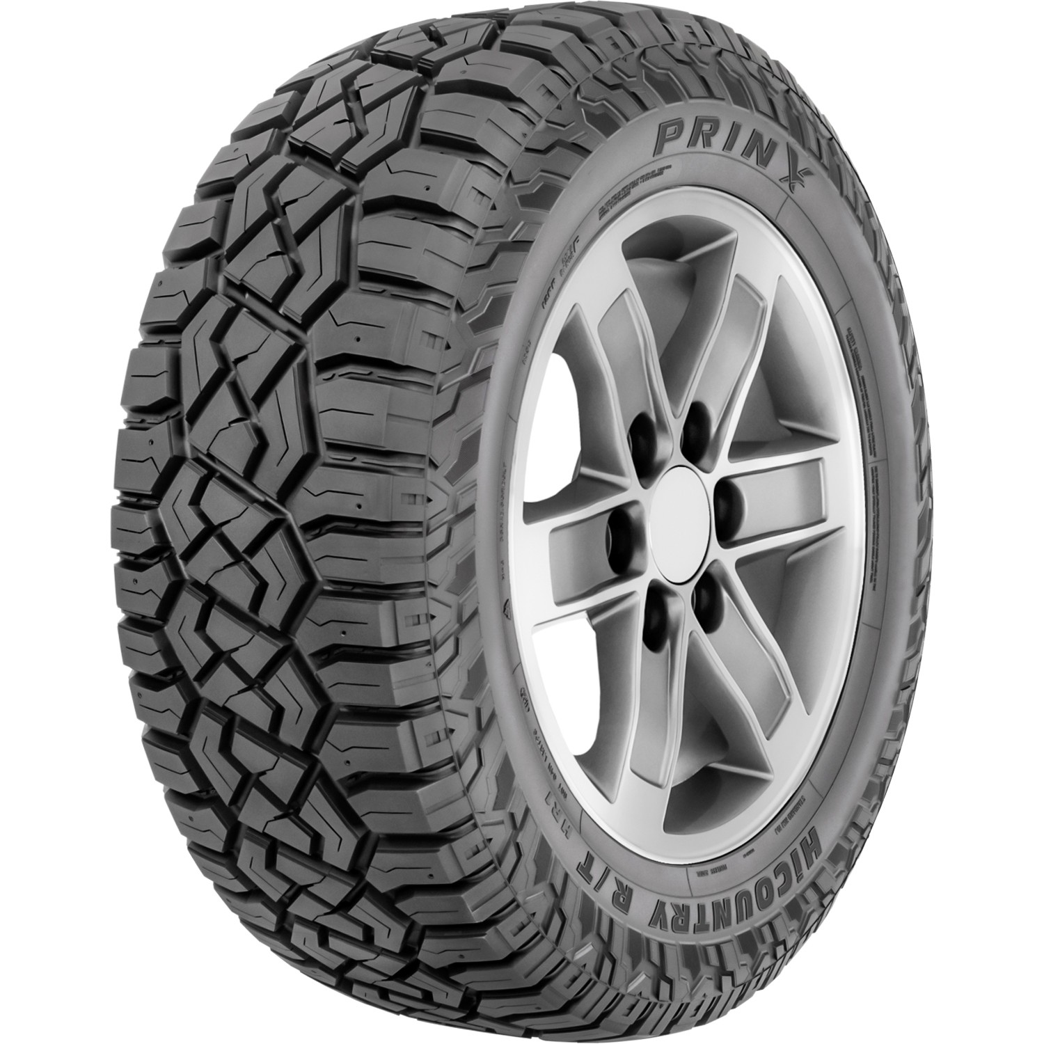 4 Prinx HiCountry R/T HR1 37X13.50R20 127Q E 10 Ply Tires 50k Mi Warranty