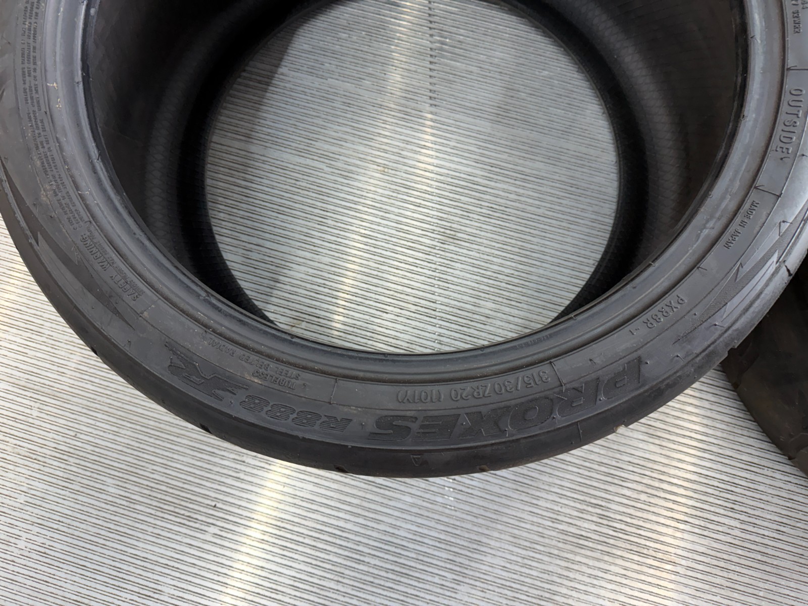 (2) TOYO PROXES R888R 315/30ZR20 TIRES AUDI R8 LAMBORGHINI HURACAN (USED)