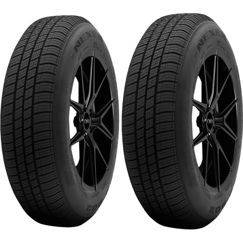 (QTY 2) 165/80R15 Nexen SB802 87T SL Black Wall Tires
