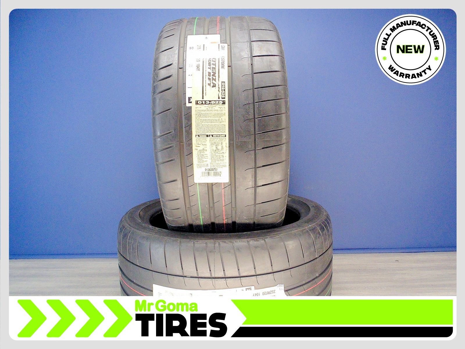 2 BRIDGESTONE POTENZA SPORT RFT 305/35ZRF20 TIRES 104Y 3053520 RUN FLAT TIRES