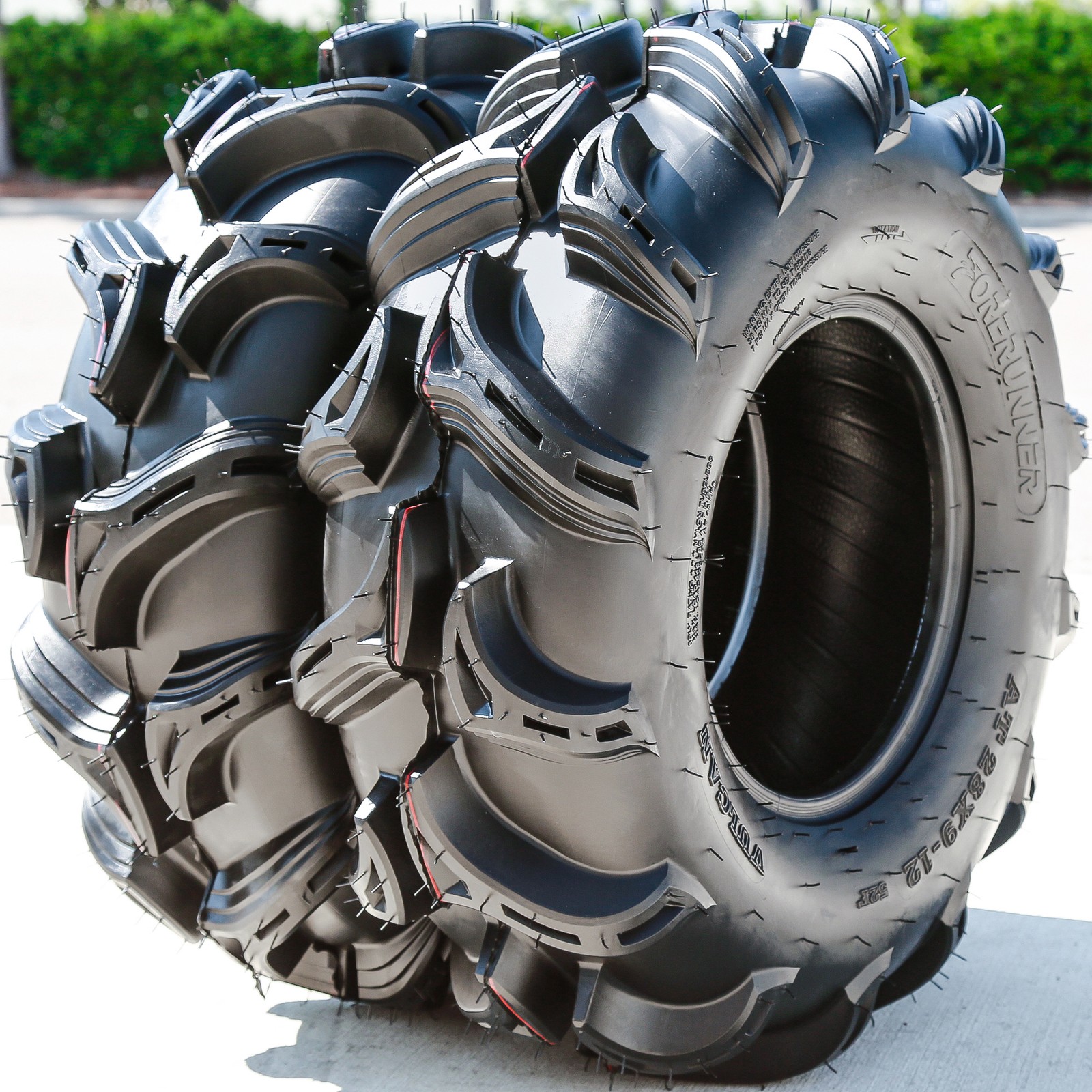 2 Forerunner Vulcan 28×9.00-12 28×9-12 28x9x12 52F 6 Ply M/T Mud ATV UTV Tires