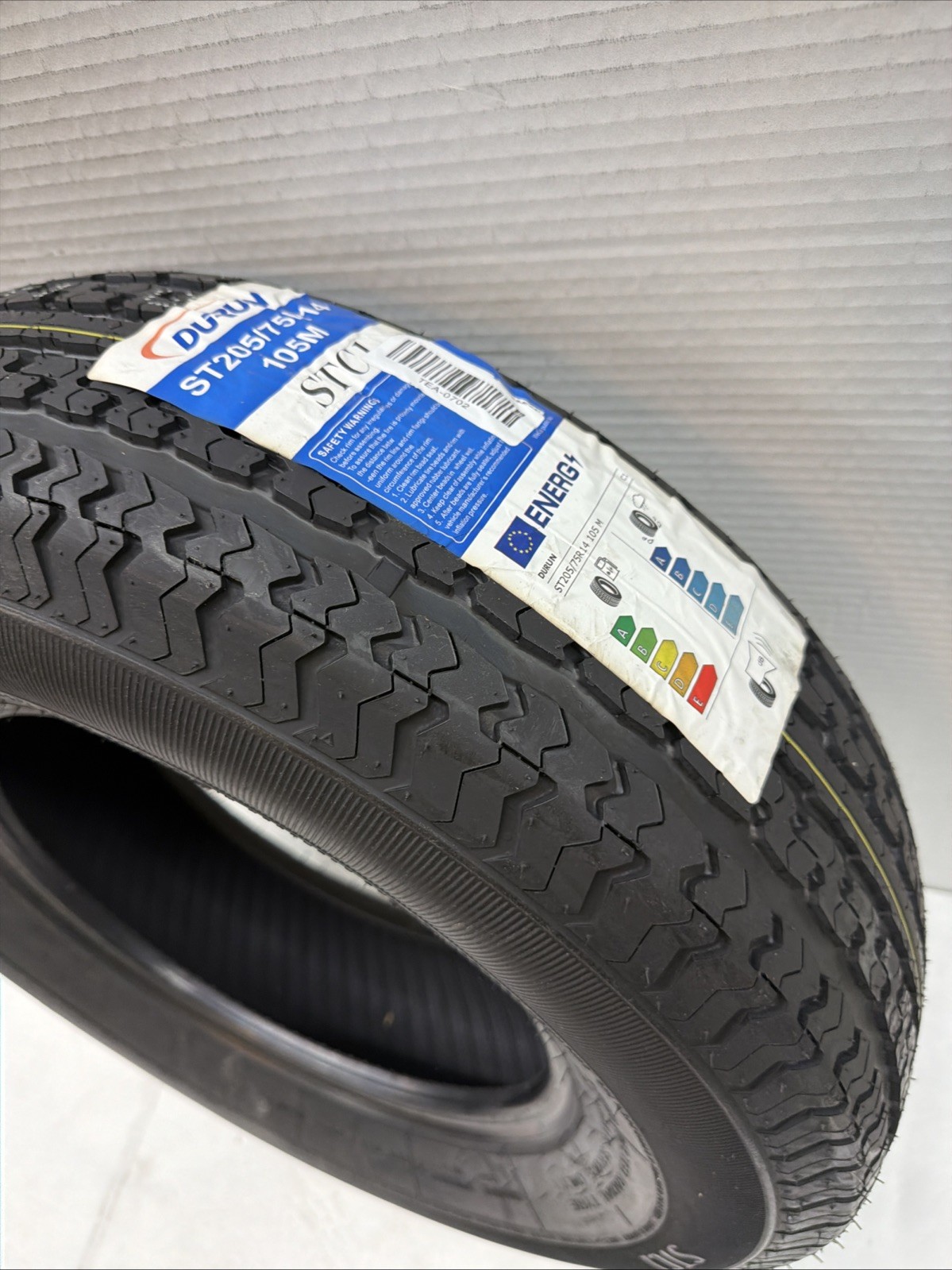 (QTY 1) Durun STC1 ST 205/75R14 Trailer Tubeless Tire Load D 8 Ply 105M