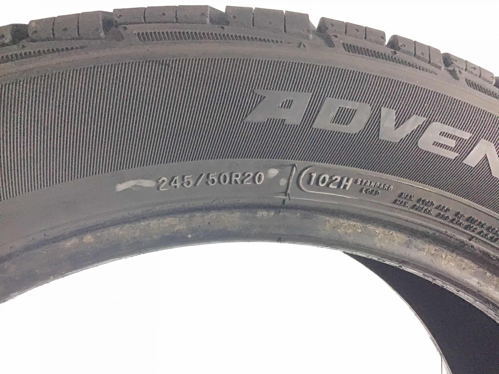 P245/50R20 Cooper Adventurer H/T 102 H Used 7/32nds