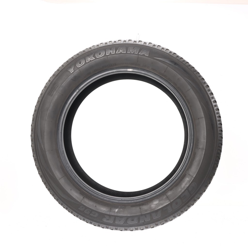 Set of (4) Used 245/60R20 Yokohama Geolandar G96B 107H – 6.5-7/32 (UYFD)