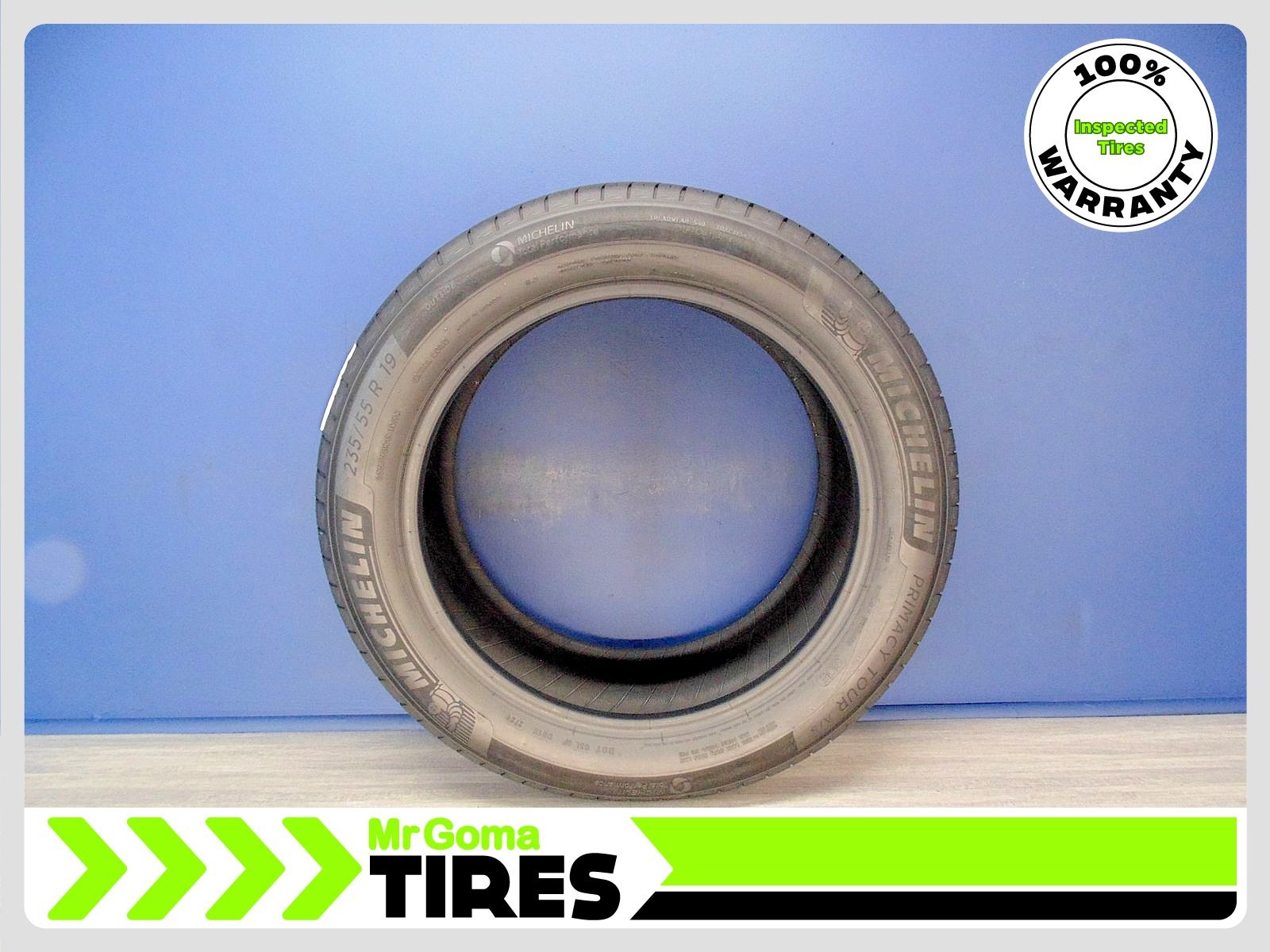 1 MICHELIN PRIMACY TOUR A/S GOE XL 235/55R19 USED TIRE 7.0/32 TREAD 105W 2355519