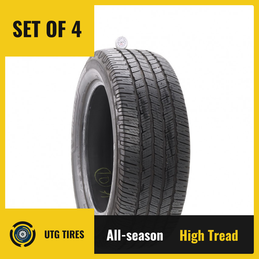 Set of (4) Used 275/55R20 Michelin Defender LTX M/S 2 117T – 10/32