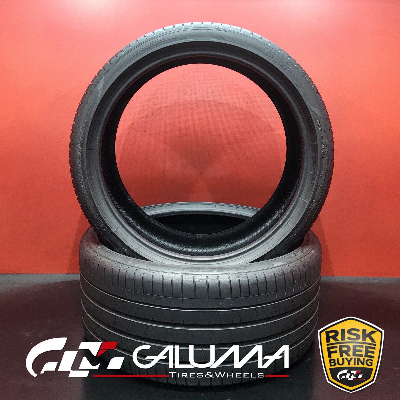 Set of 2 Tires Pirelli P Zero PZ4 XL 315/30ZR22 315/30/22 3153022 No Patch 92705