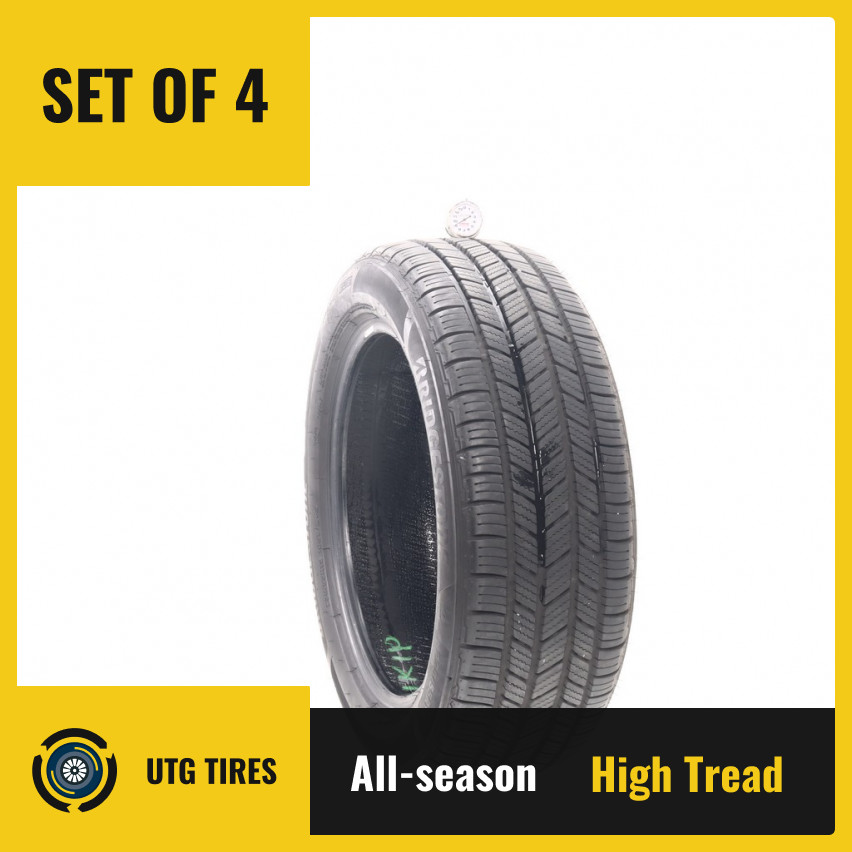 Set of (4) Used 235/55R19 Bridgestone Turanza EverDrive ENLITEN 105V – 9-10/32