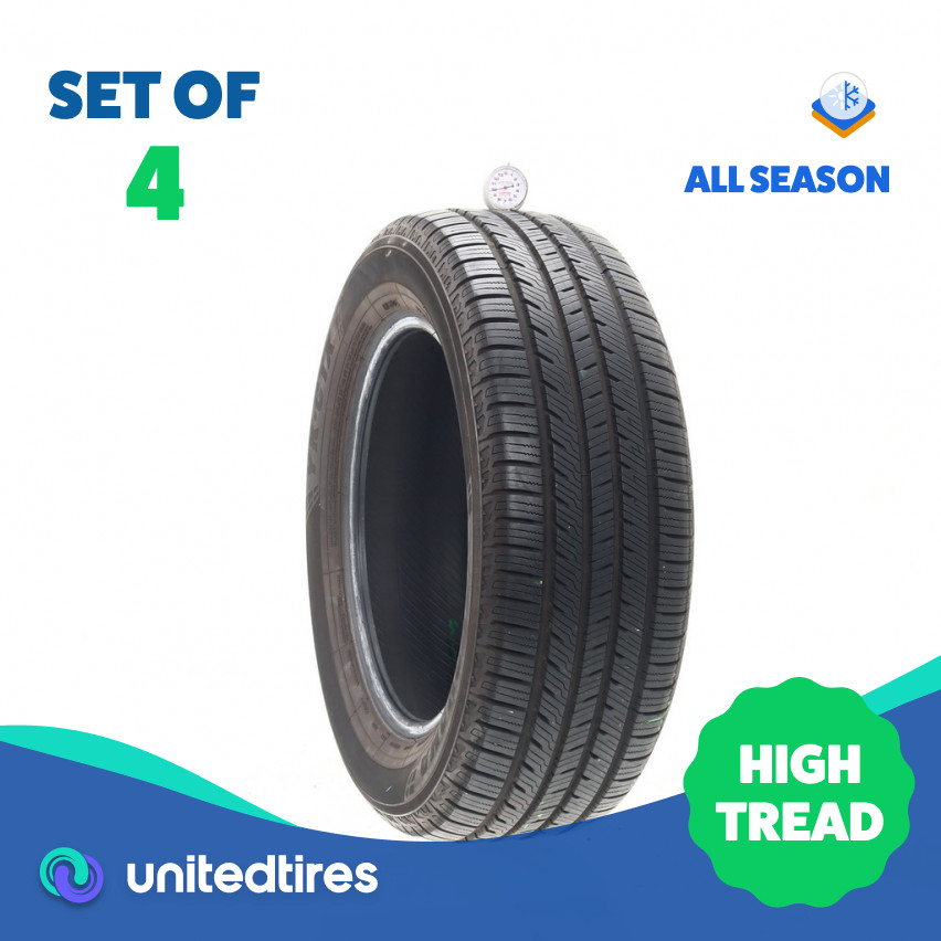 Set of (4) Used 225/60R17 Yokohama YK-CTX 99H – 9.5-11/32
