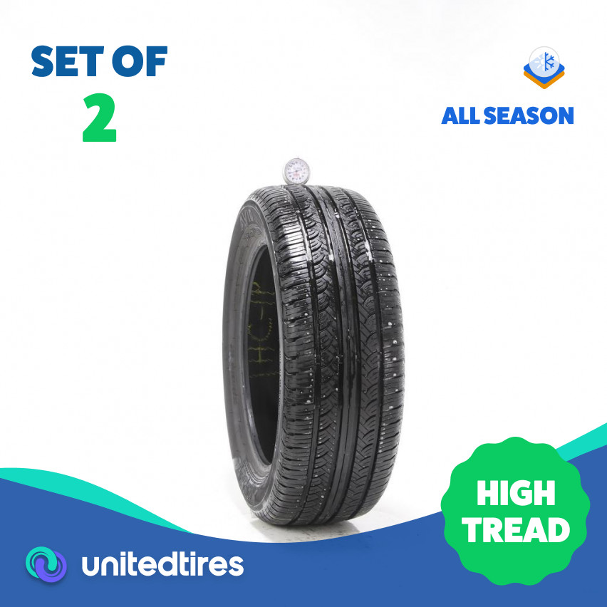 Set of (2) Used 205/55R16 Yokohama Avid Touring S 89T – 9.5/32