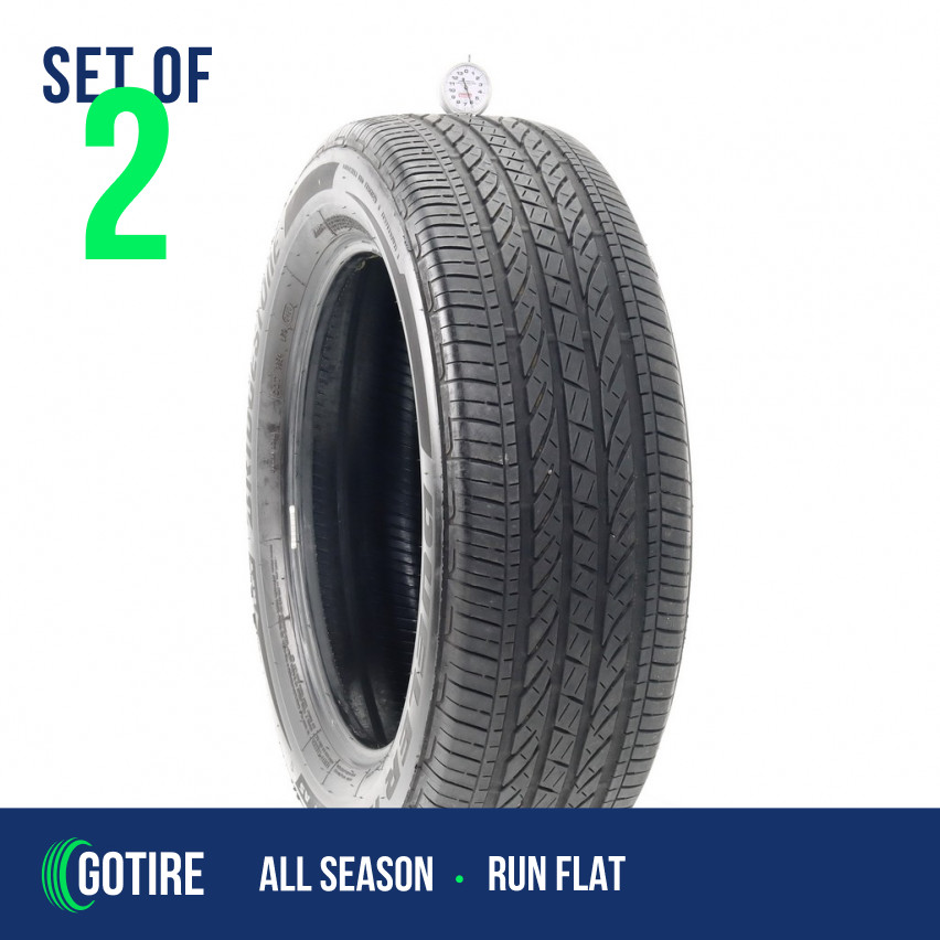 2 X Used 225/60R18 Bridgestone Dueler H/P Sport AS RFT 104H – 6.0/32