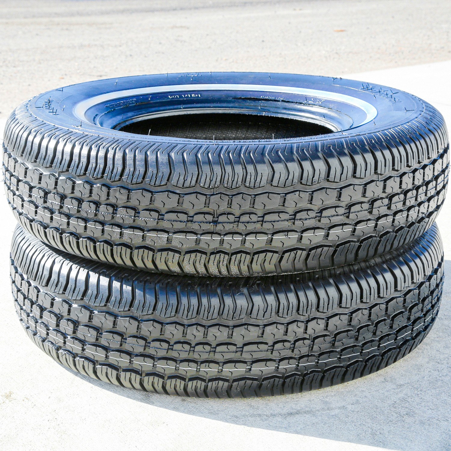 4 Tires Tornel Classic 215/75R15 100S White Wall A/S All Season
