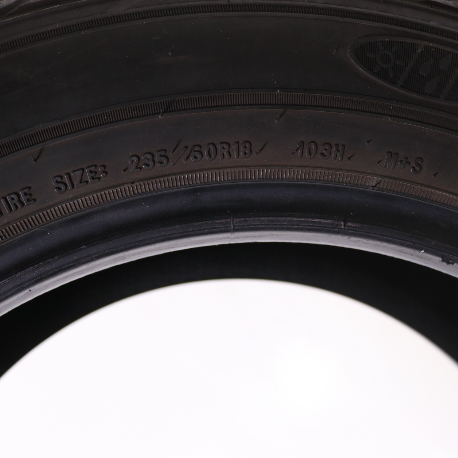 Set of 4 Used 235/60R18 Goodyear Assurance WeatherReady – 103H – 7.5-8/32